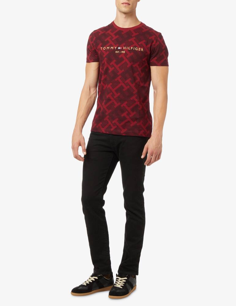 rinascente Tommy Hilfiger Maglietta manica corta monogram ao - Rosso