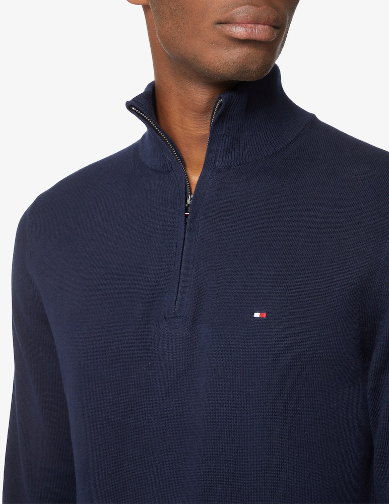 Tommy Hilfiger Maglia con zip in cotone e cashmere - immagine 4 Tommy Hilfiger Maglia con zip in cotone e cashmere - immagine 4