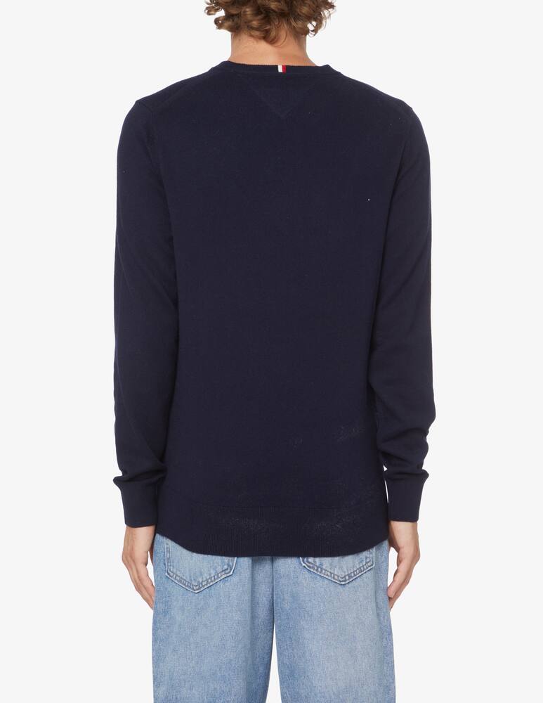 rinascente Tommy Hilfiger V neck sweater pima cotton and cashmere - Blue