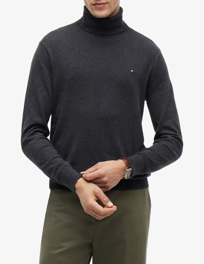 Tommy Hilfiger Roll-neck cotton cashmere jumper - picture 1 Tommy Hilfiger Roll-neck cotton cashmere jumper - picture 1