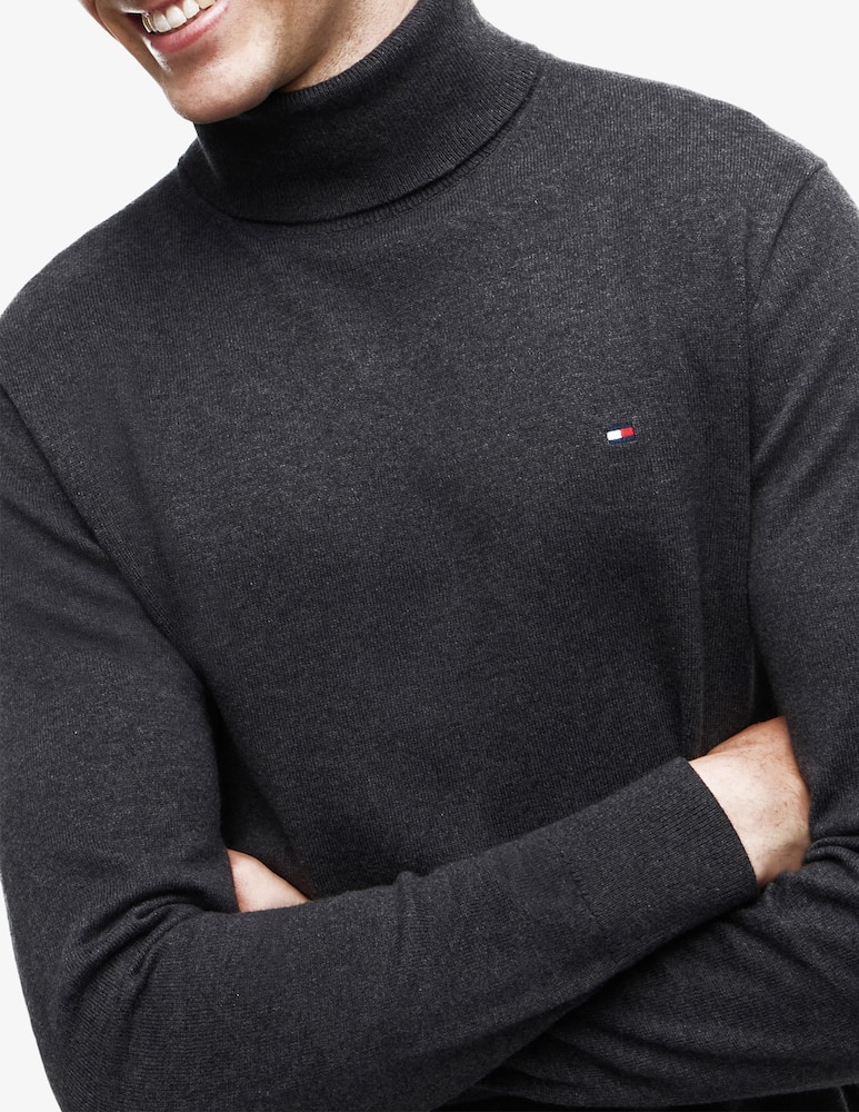 Tommy Hilfiger Roll-neck cotton cashmere jumper - picture 4 Tommy Hilfiger Roll-neck cotton cashmere jumper - picture 4