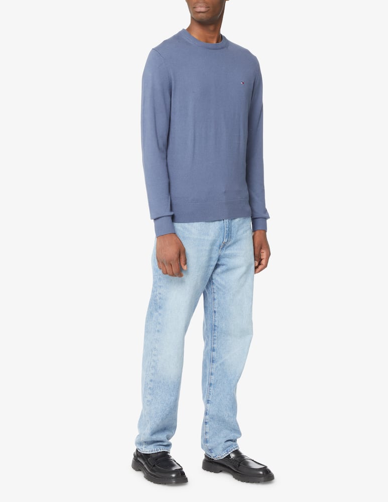 rinascente Tommy Hilfiger Maglia girocollo in cotone pima e cashmere - Blu