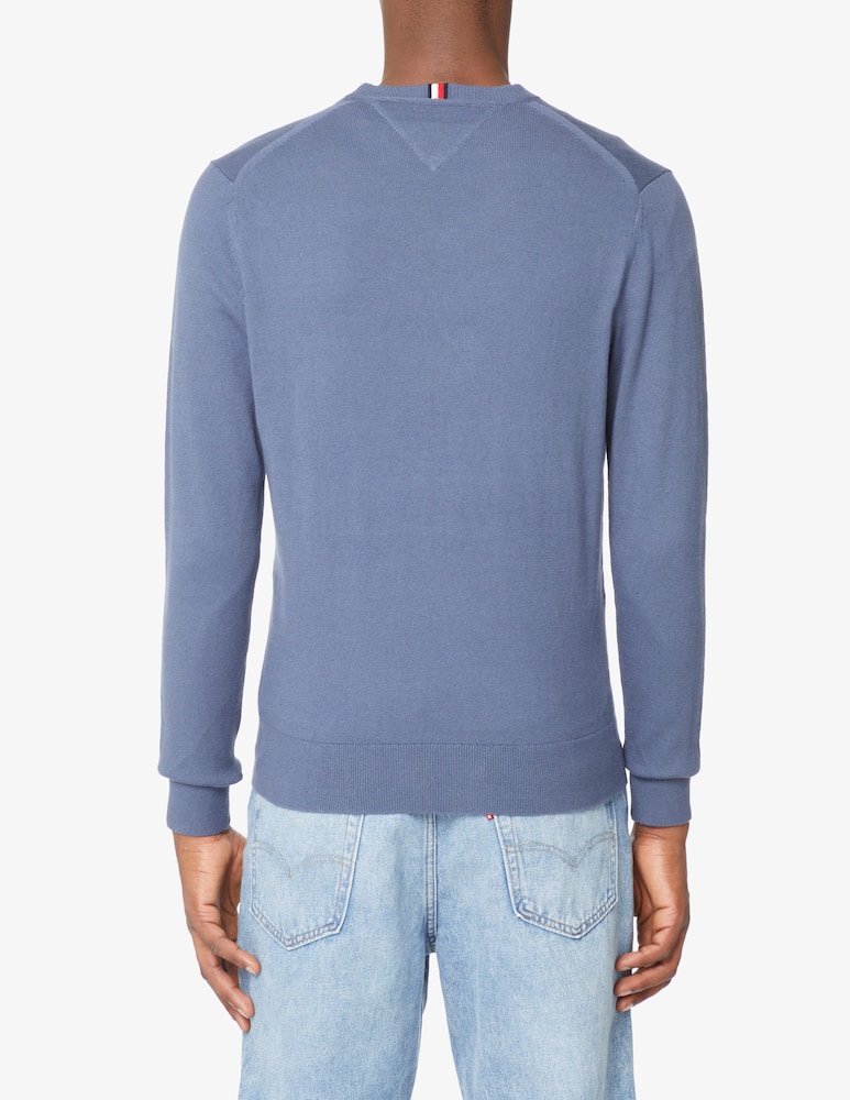 rinascente Tommy Hilfiger Maglia girocollo in cotone pima e cashmere - Blu