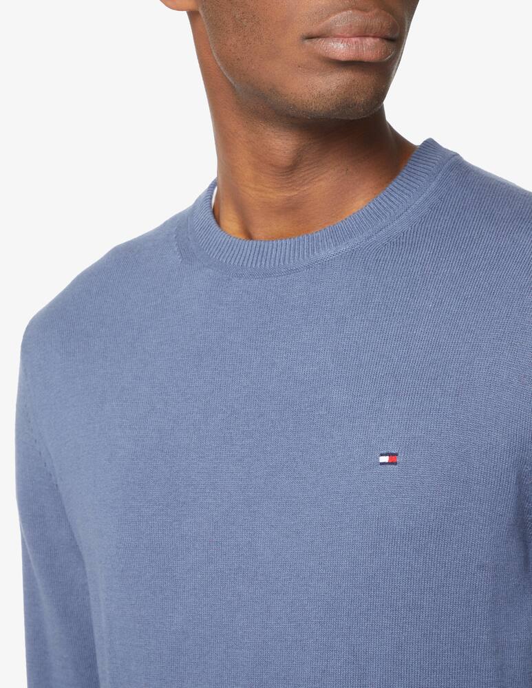 rinascente Tommy Hilfiger Maglia girocollo in cotone pima e cashmere - Blu