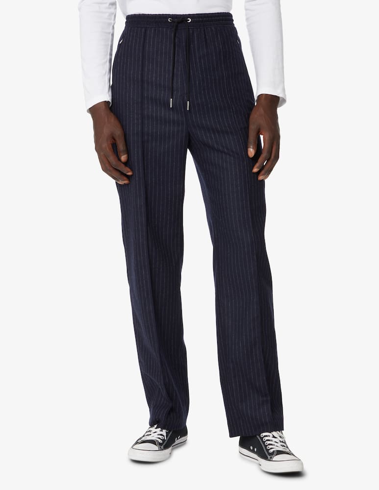 rinascente Tommy Hilfiger Pinstripe pants coulisse - Blue