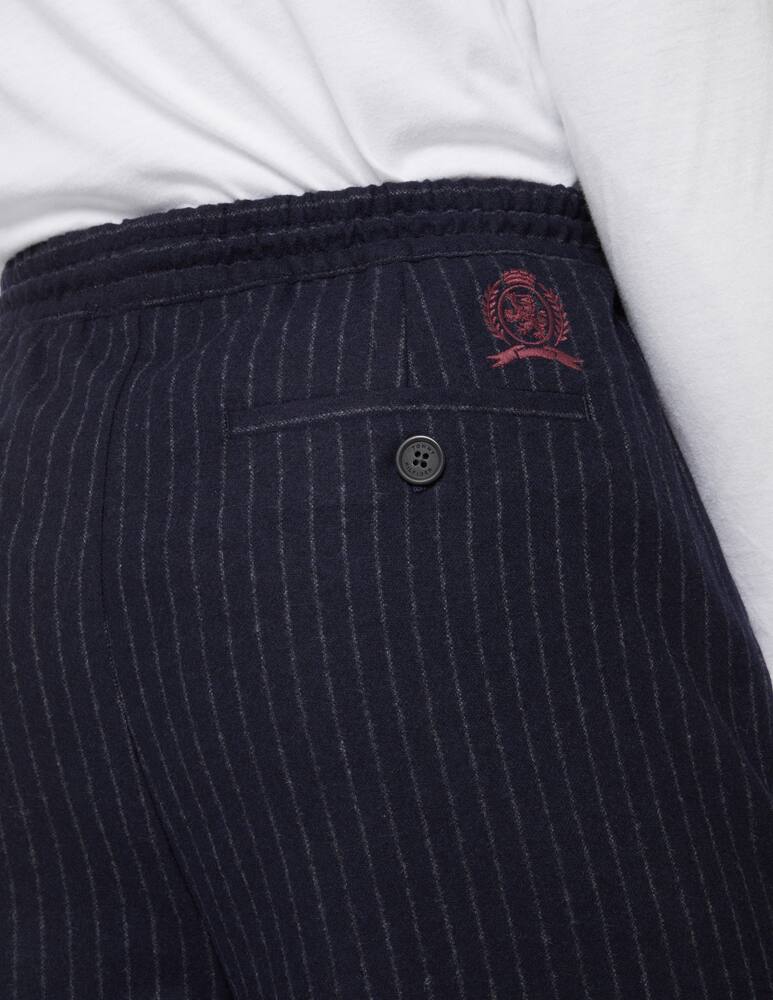 rinascente Tommy Hilfiger Pinstripe pants coulisse - Blue