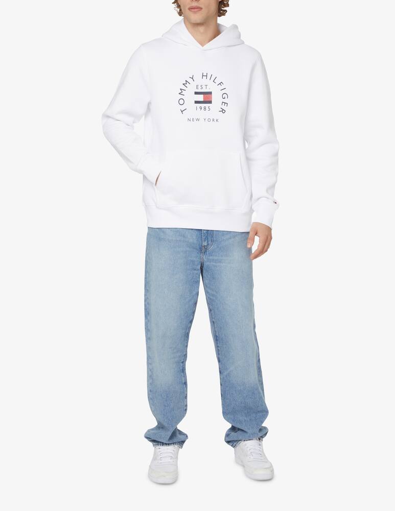 rinascente Tommy Hilfiger Archive logo flag hoodie - White
