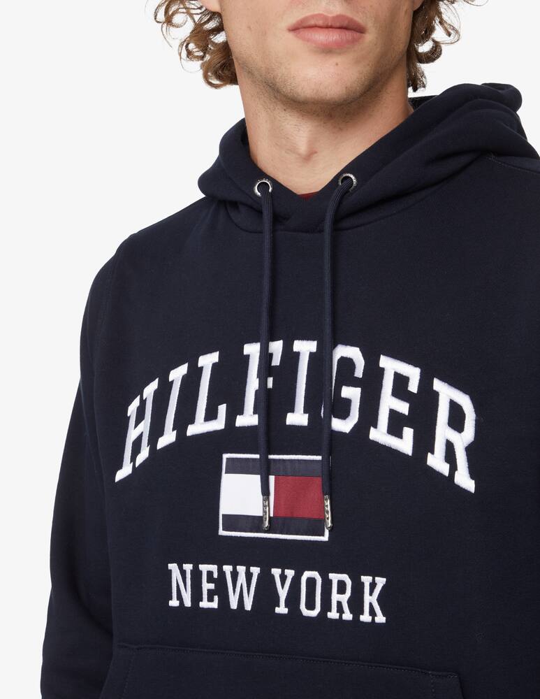 rinascente Tommy Hilfiger Felpa con cappuccio logo varsity - Blu
