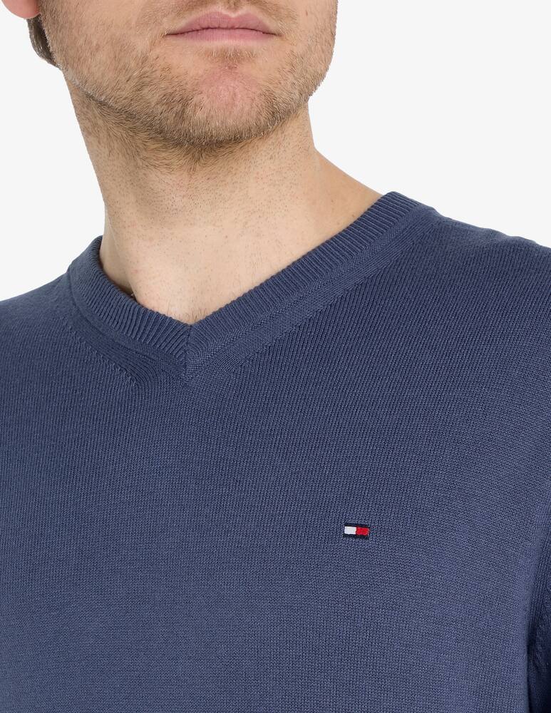 rinascente Tommy Hilfiger Cotton cashmere v neck jumper