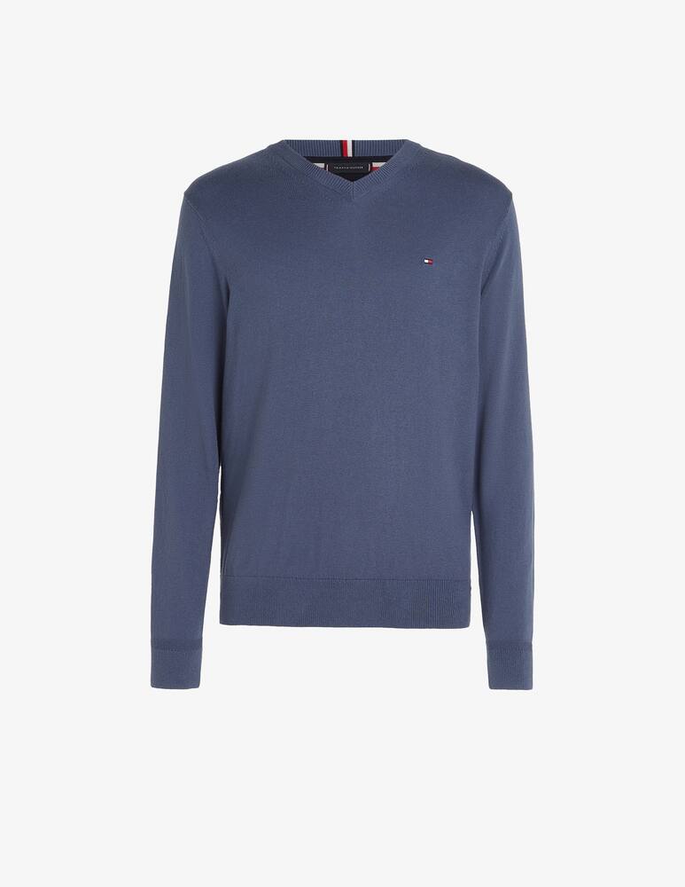rinascente Tommy Hilfiger Cotton cashmere v neck jumper