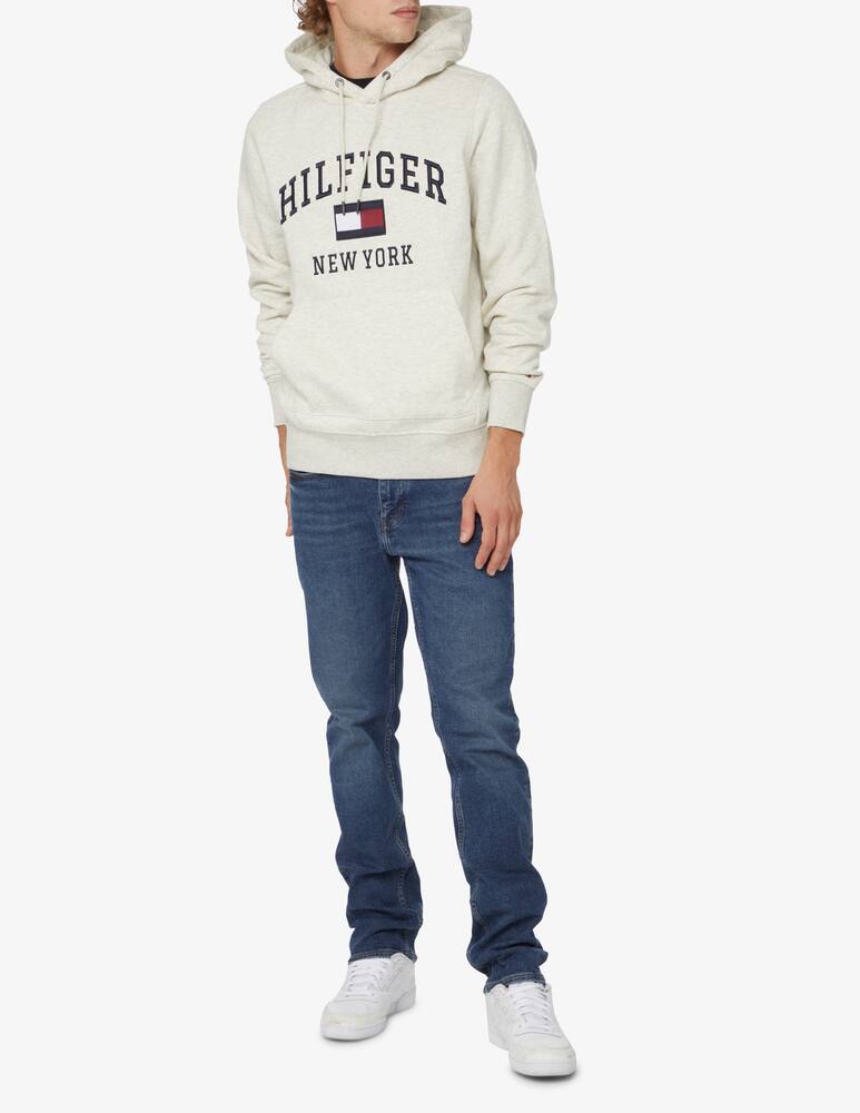 rinascente Tommy Hilfiger Felpa con cappuccio logo varsity - Bianco