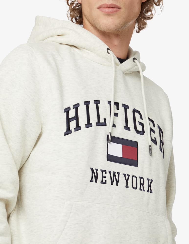 rinascente Tommy Hilfiger Felpa con cappuccio logo varsity - Bianco