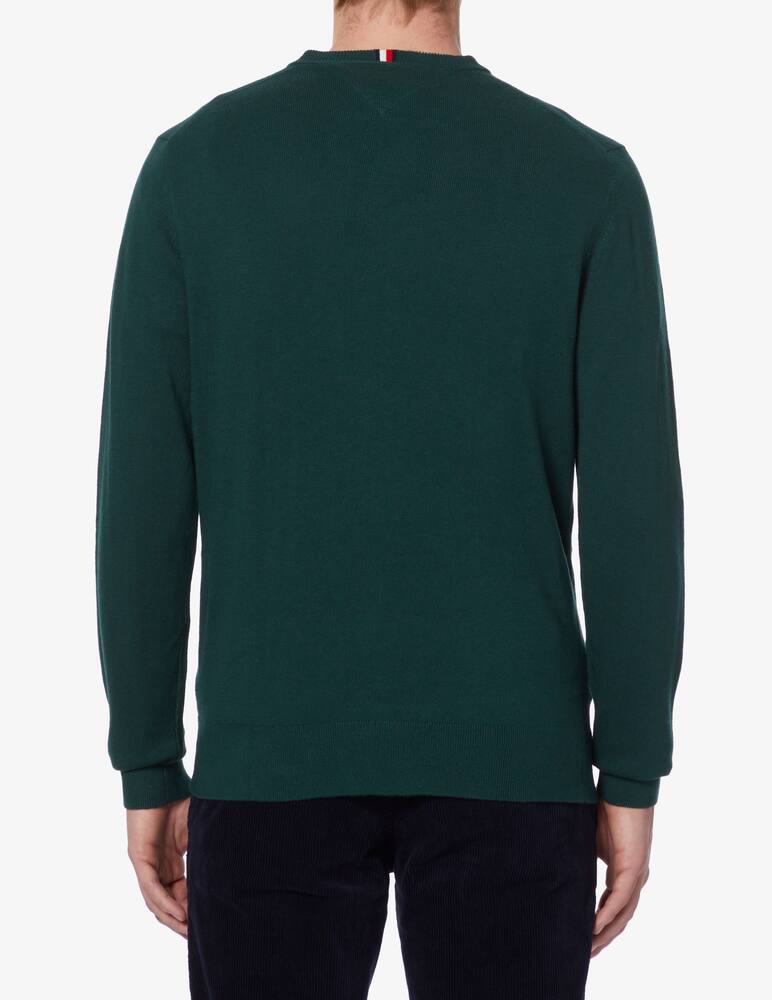 rinascente Tommy Hilfiger Maglia collo a v in cotone e cashmere - Verde