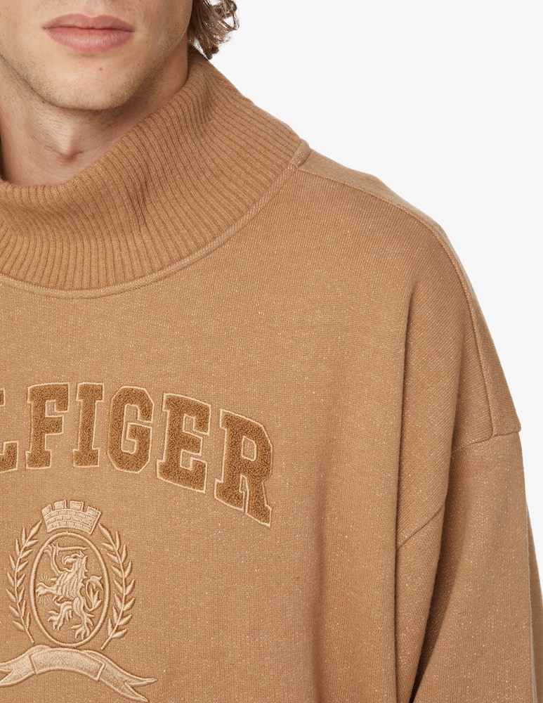 rinascente Tommy Hilfiger Maglia mock neck essentials  - Marrone