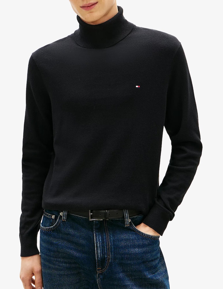 Tommy Hilfiger Turtleneck pima cotton jumper - picture 1 Tommy Hilfiger Turtleneck pima cotton jumper - picture 1