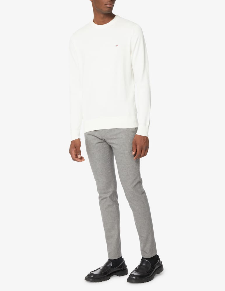 Tommy Hilfiger Maglia girocollo in cotone e cashmere - immagine 2 Tommy Hilfiger Maglia girocollo in cotone e cashmere - immagine 2