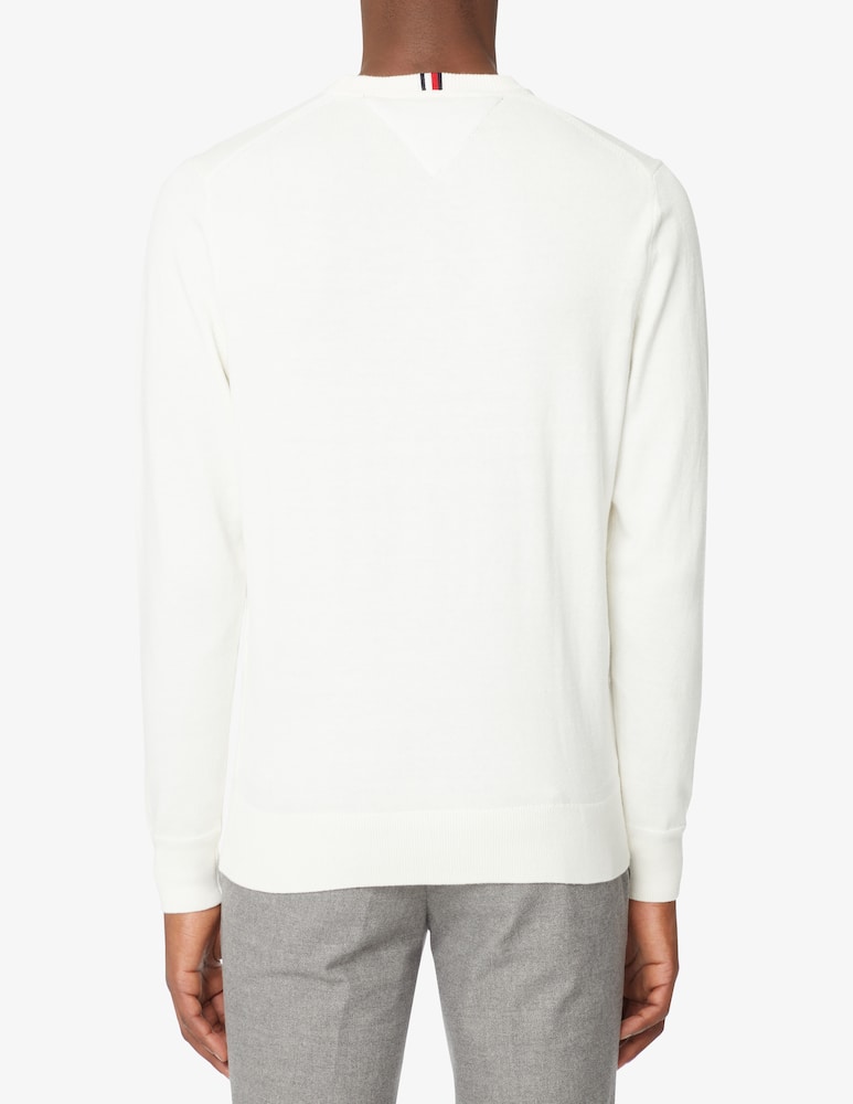 Tommy Hilfiger Maglia girocollo in cotone e cashmere - immagine 3 Tommy Hilfiger Maglia girocollo in cotone e cashmere - immagine 3