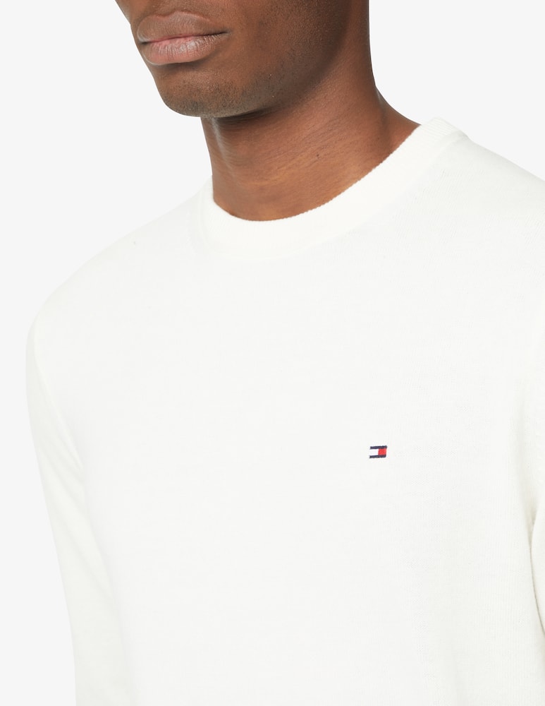 Tommy Hilfiger Maglia girocollo in cotone e cashmere - immagine 4 Tommy Hilfiger Maglia girocollo in cotone e cashmere - immagine 4