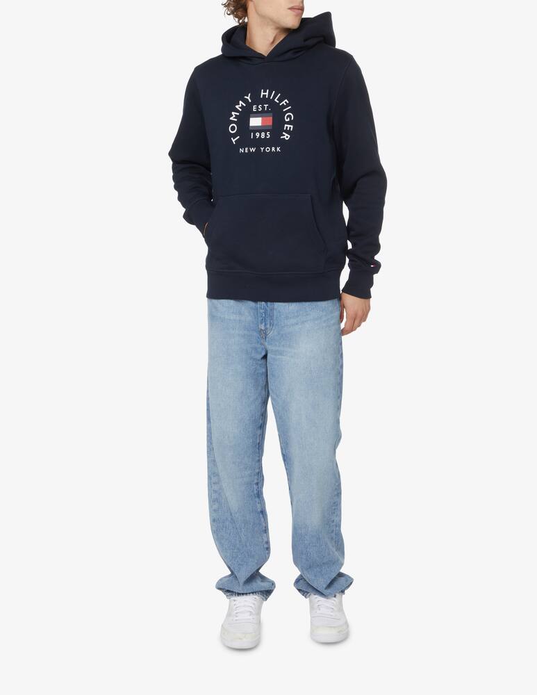 rinascente Tommy Hilfiger Felpa con cappuccio logo flag archivio - Blu