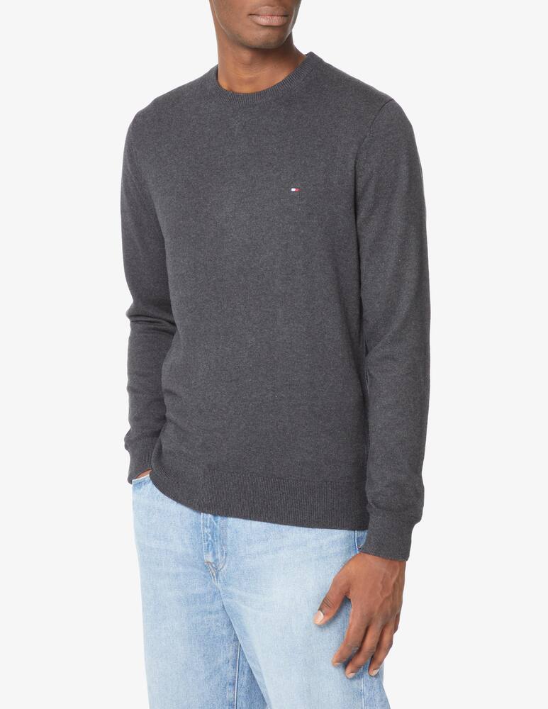 rinascente Tommy Hilfiger Maglia girocollo in cotone pima e cashmere - Grigio