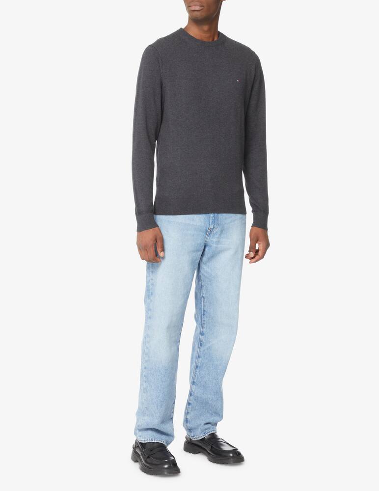 rinascente Tommy Hilfiger Maglia girocollo in cotone pima e cashmere - Grigio