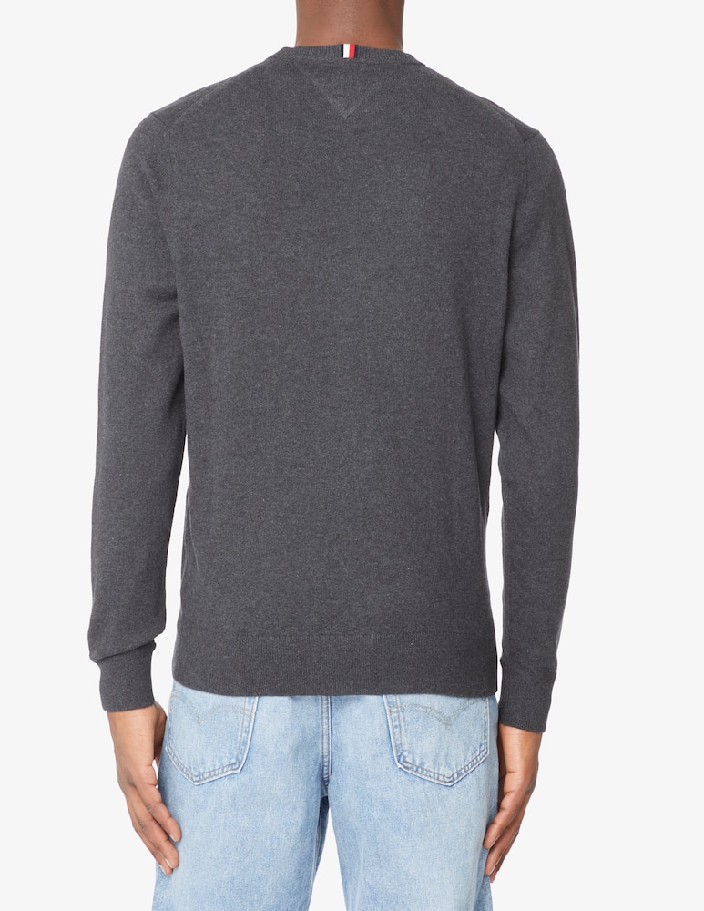 rinascente Tommy Hilfiger Maglia girocollo in cotone pima e cashmere - Grigio