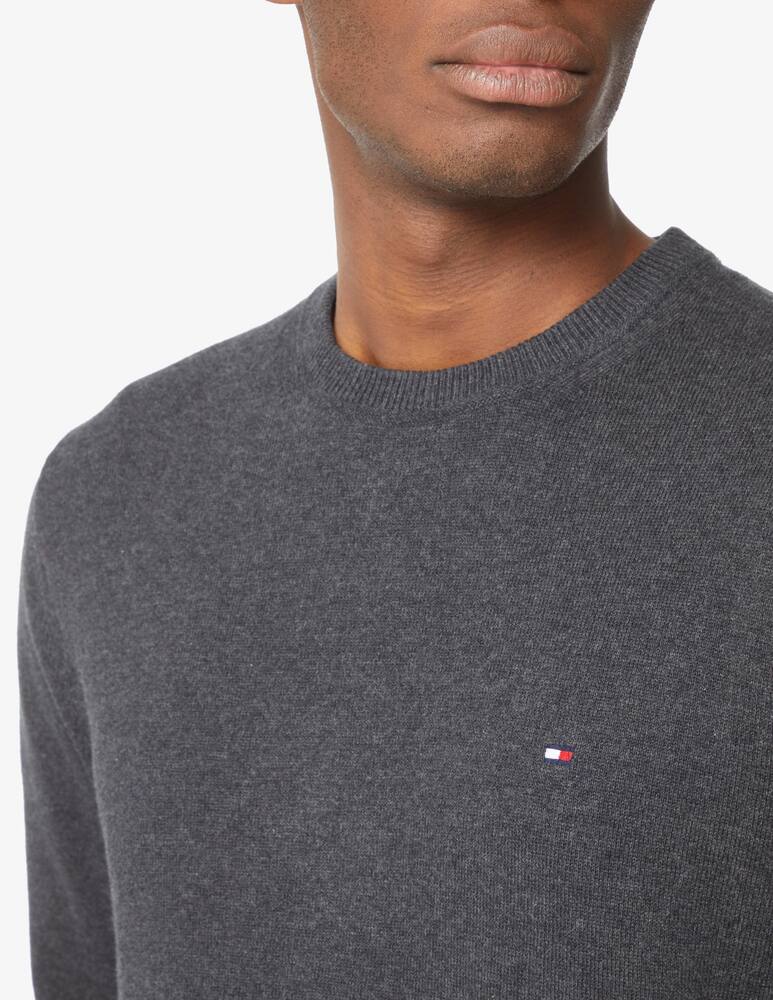 rinascente Tommy Hilfiger Maglia girocollo in cotone pima e cashmere - Grigio
