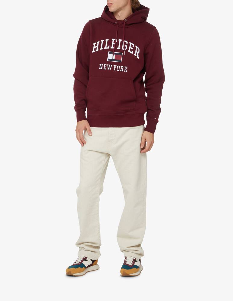 rinascente Tommy Hilfiger Felpa con cappuccio logo varsity - Rosso