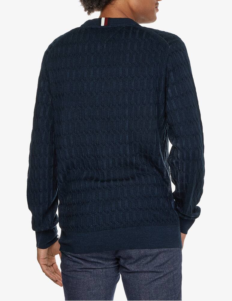 rinascente Tommy Hilfiger Maglia girocollo treccia tinto capo - Blu