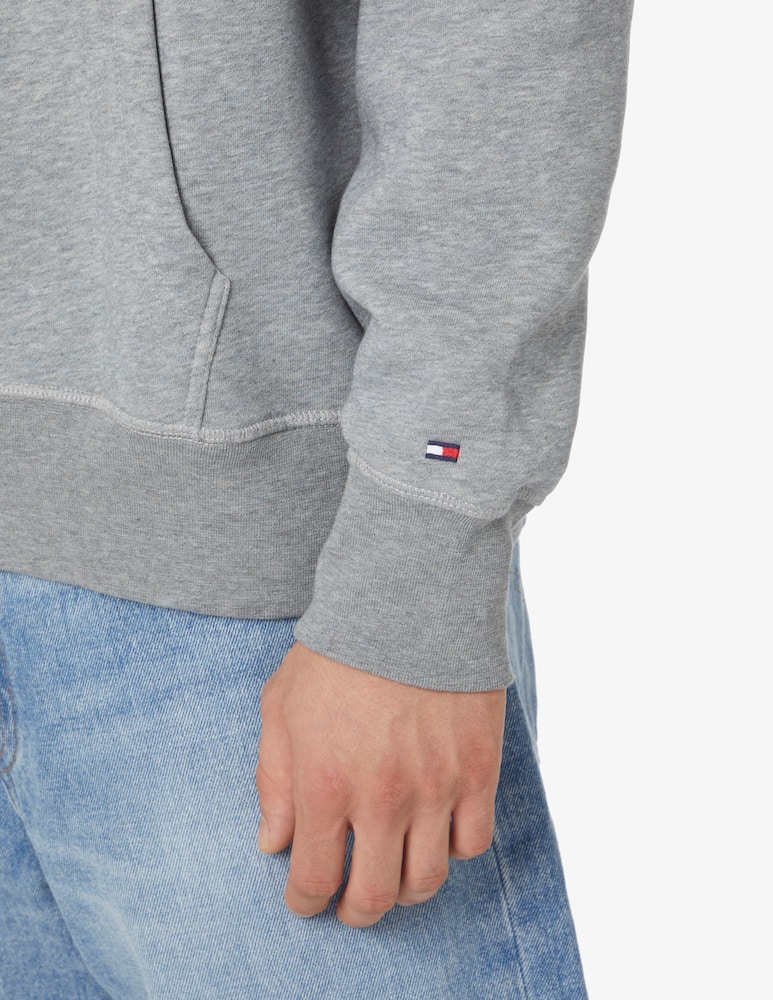 rinascente Tommy Hilfiger Felpa con cappuccio logo flag archivio - Grigio