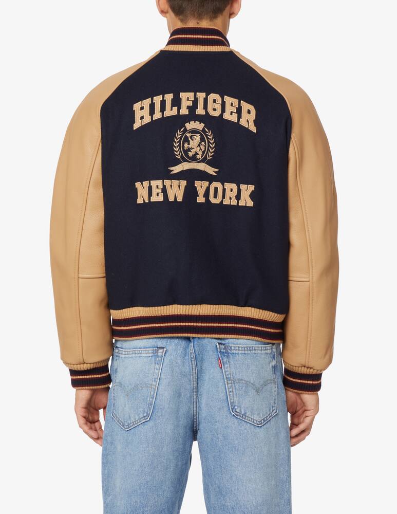 rinascente Tommy Hilfiger Mix media varsity bomber - Blue