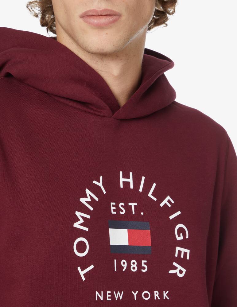 rinascente Tommy Hilfiger Archive logo flag hoodie - Red