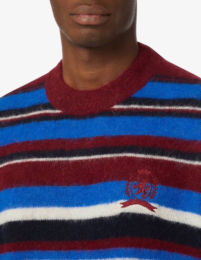 rinascente Tommy Hilfiger Felpa a strisce fluffy - Multicolor