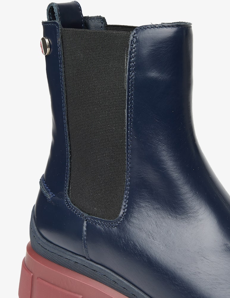 rinascente Tommy Hilfiger Stivaletto Chelsea in pelle - Blu