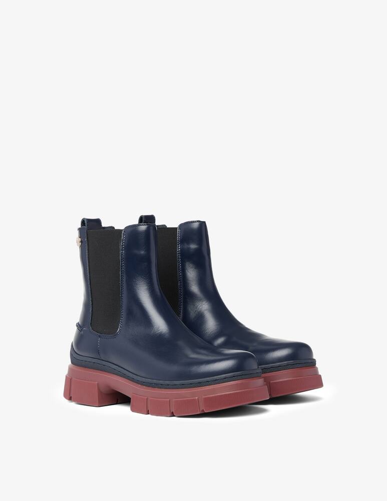 rinascente Tommy Hilfiger Stivaletto Chelsea in pelle - Blu