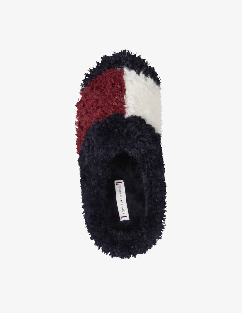 Tommy Hilfiger Pantofola in pelliccia di sherpa - Rosso - immagine 2 Tommy Hilfiger Pantofola in pelliccia di sherpa - Rosso - immagine 2