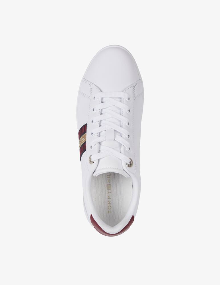 rinascente Tommy Hilfiger Sneaker Melina Court in pelle - Bianco
