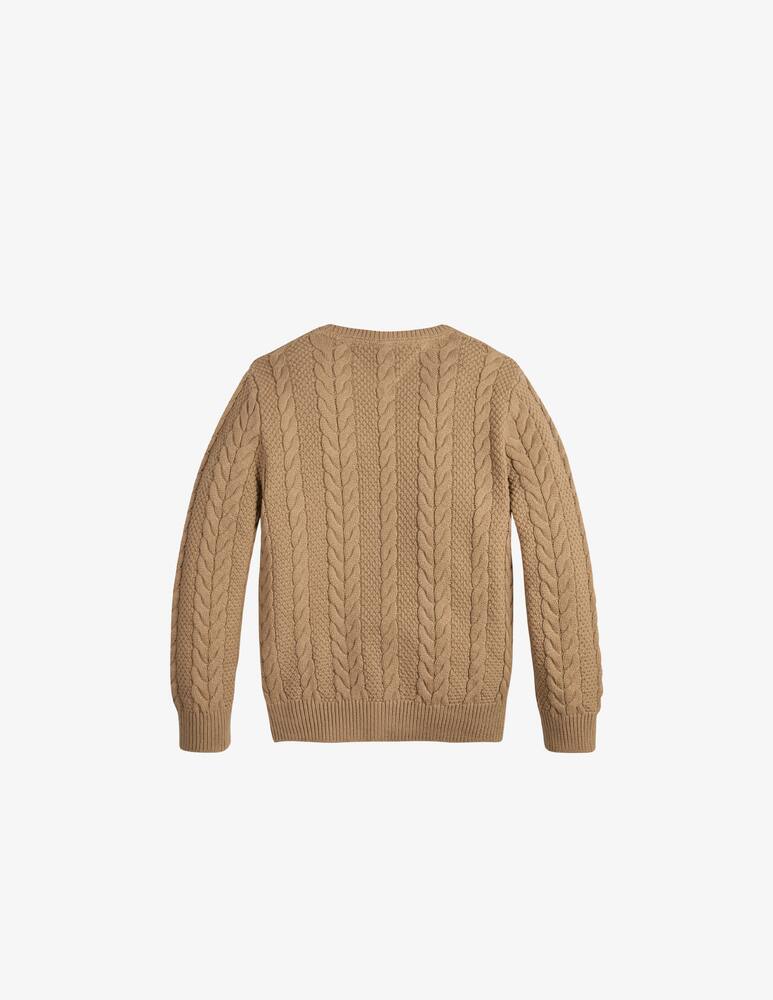 rinascente Tommy Hilfiger Essential cable cotton sweatshirt - Beige