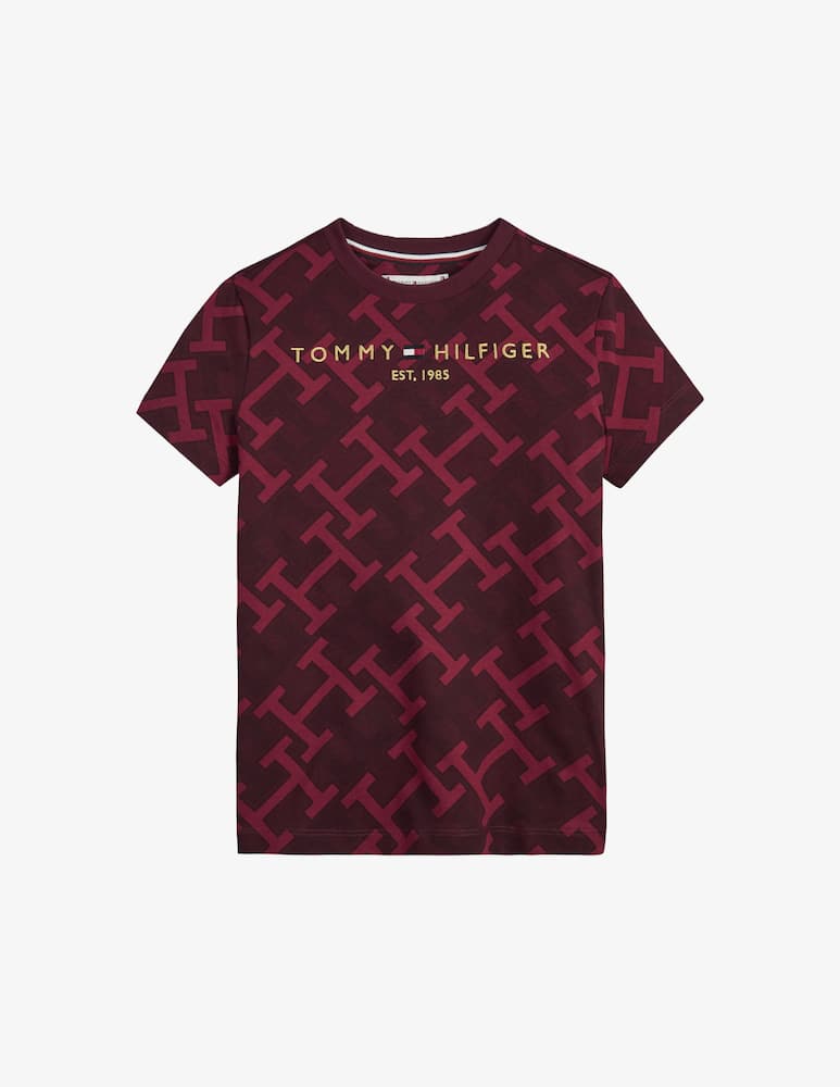 Tommy Hilfiger Monogram cotton t-shirt - Red - picture 1 Tommy Hilfiger Monogram cotton t-shirt - Red - picture 1