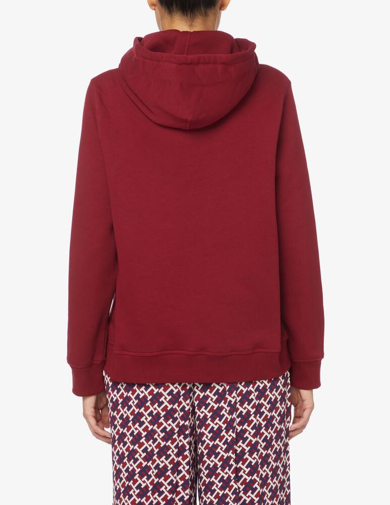 rinascente Tommy Hilfiger Monogram cotton blend hoodie- Red - Red