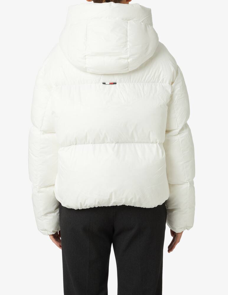 rinascente Tommy Hilfiger Monogram badge downjacket - White