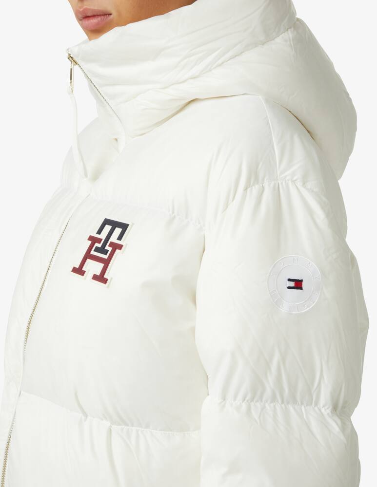 rinascente Tommy Hilfiger Monogram badge downjacket - White