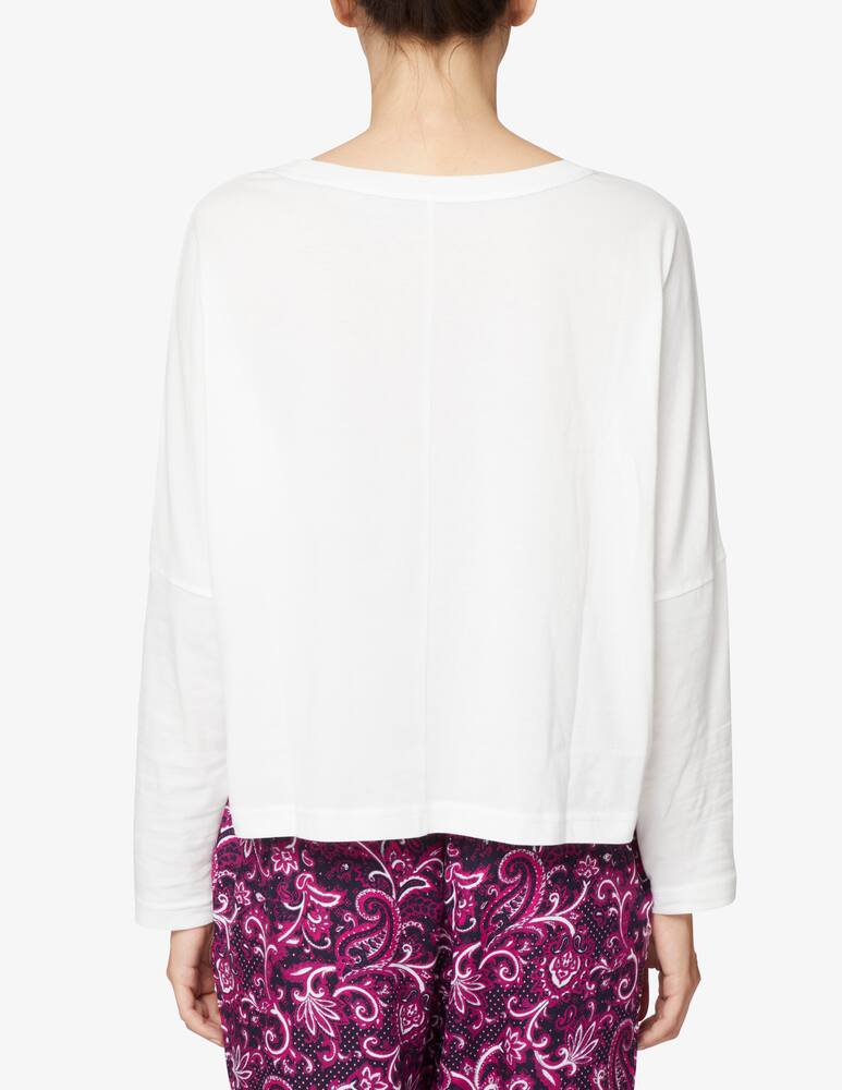 rinascente Tommy Hilfiger Maglietta girocollo a manica lunga  - Bianco