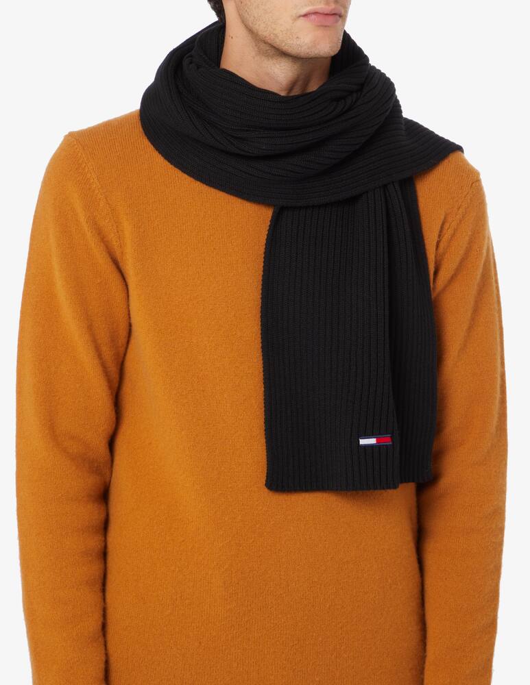 rinascente Tommy Jeans Core flag scarf  - Black