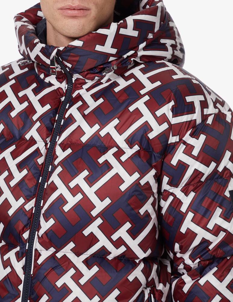 rinascente Tommy Hilfiger Giacca imbottita con cappuccio con monogram - Nero