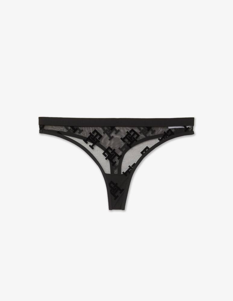 rinascente Tommy Hilfiger Mesh thong - Black