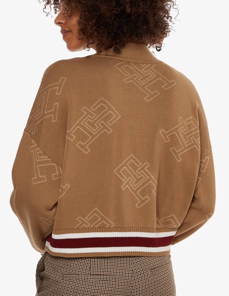 rinascente Tommy Hilfiger Monogram cotton cardigan - Brown