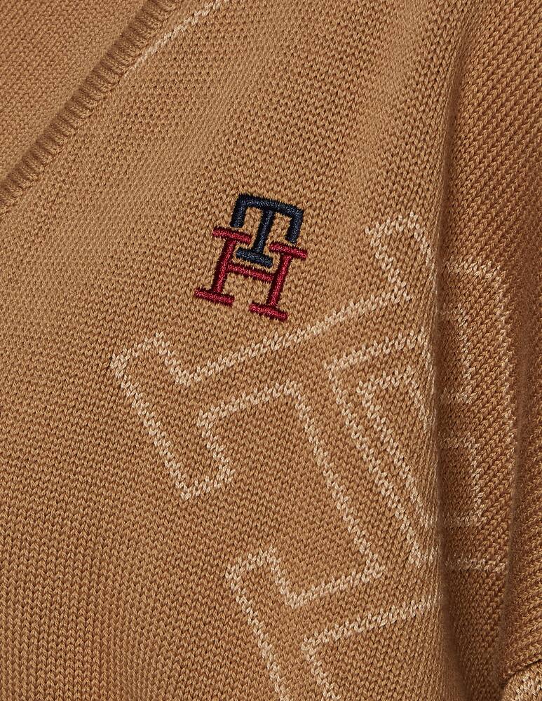 rinascente Tommy Hilfiger Monogram cotton cardigan - Brown