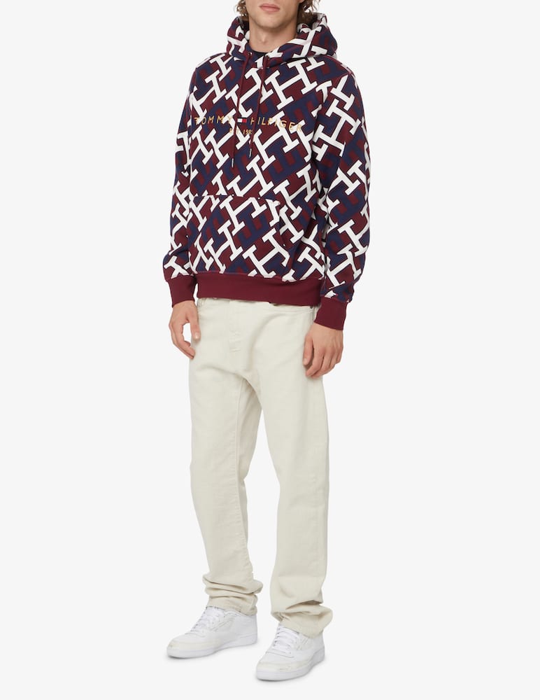rinascente Tommy Hilfiger Felpa con cappuccio monogram ao - Rosso