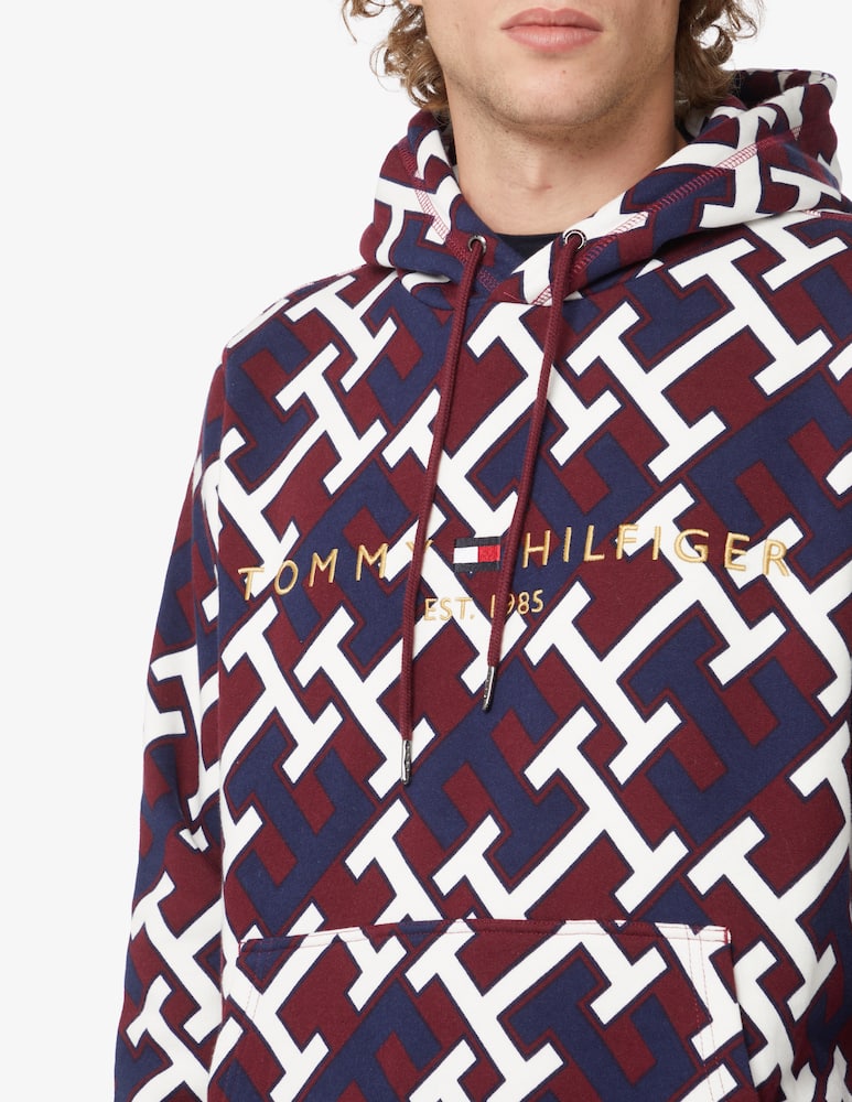 rinascente Tommy Hilfiger Felpa con cappuccio monogram ao - Rosso